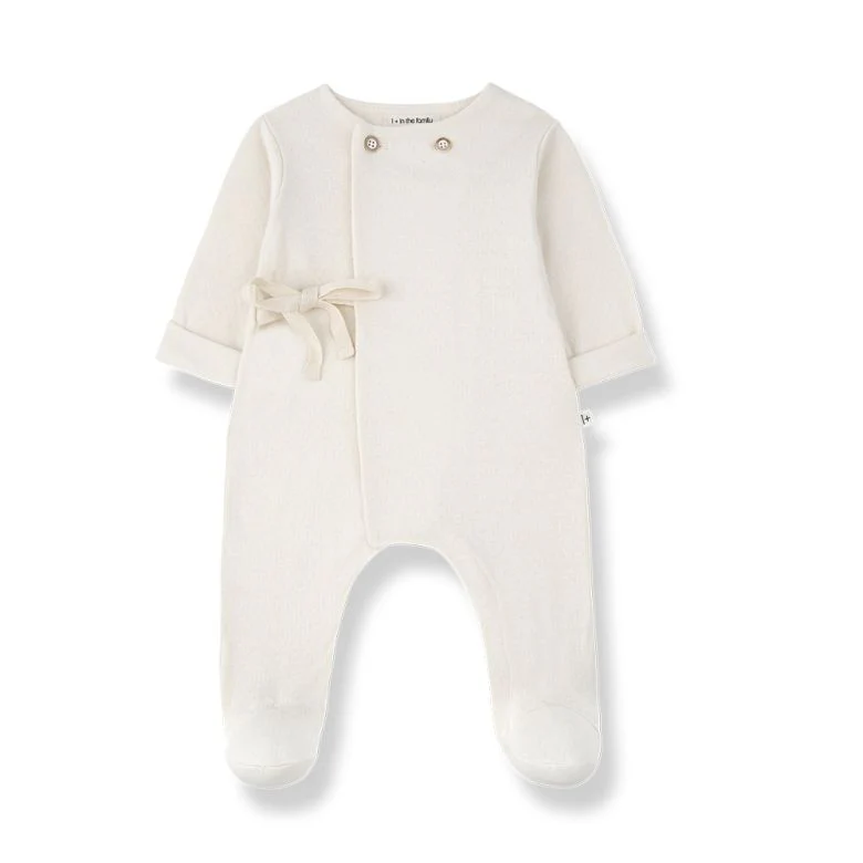 1+ In The Family - Pyjama Met Voetjes Baptiste | Ecru