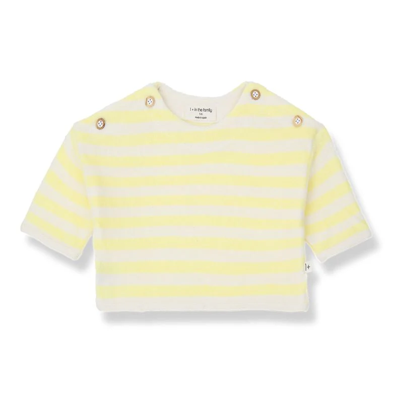 1+ In The Family - Sweater Poseidon | Pastel Yellow