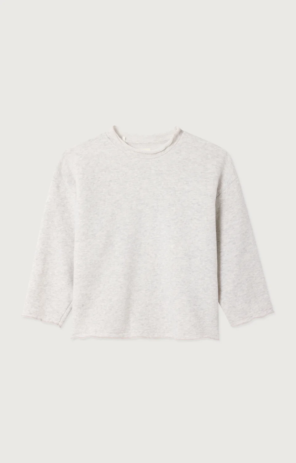 American Vintage - Sweater Long Col Rond Arctique Chine