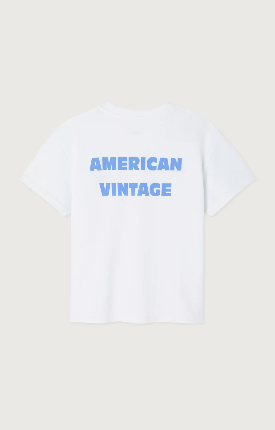 American Vintage - T-Shirt Fizvalley Droit Col Rond Imprime White - Image 2