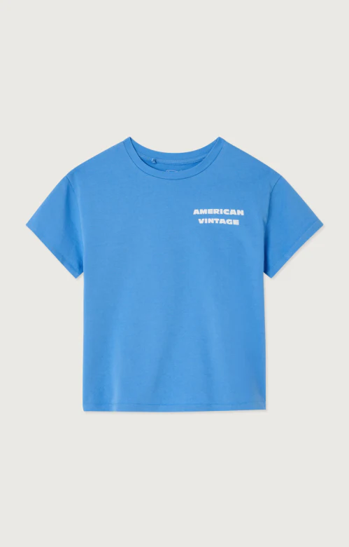 American Vintage - T-Shirt Fizvalley Ronde Kol | Celeste Vintage