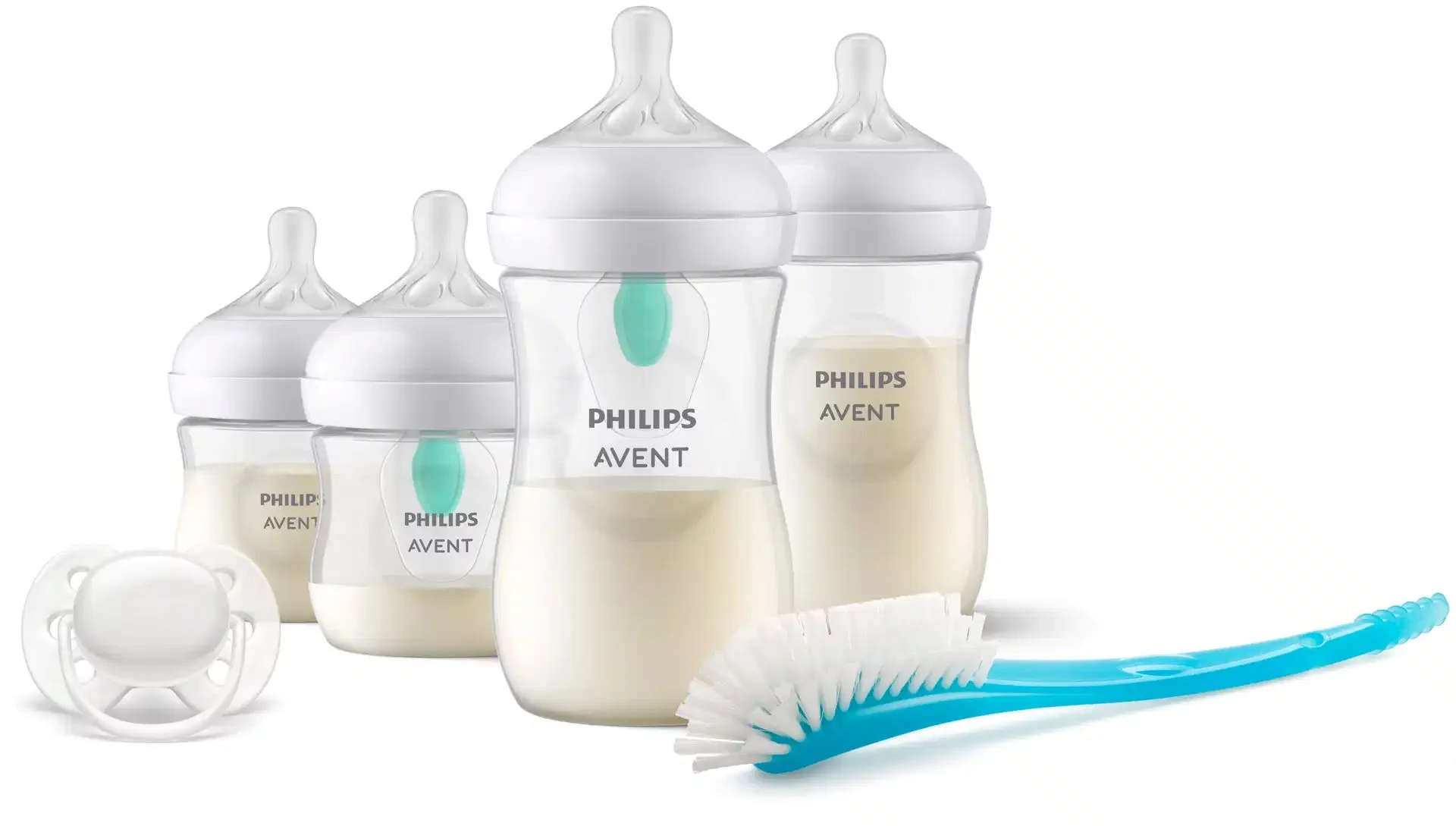 Avent - Natural Airfree Starterset 4x Fles + Fopspeen +0m