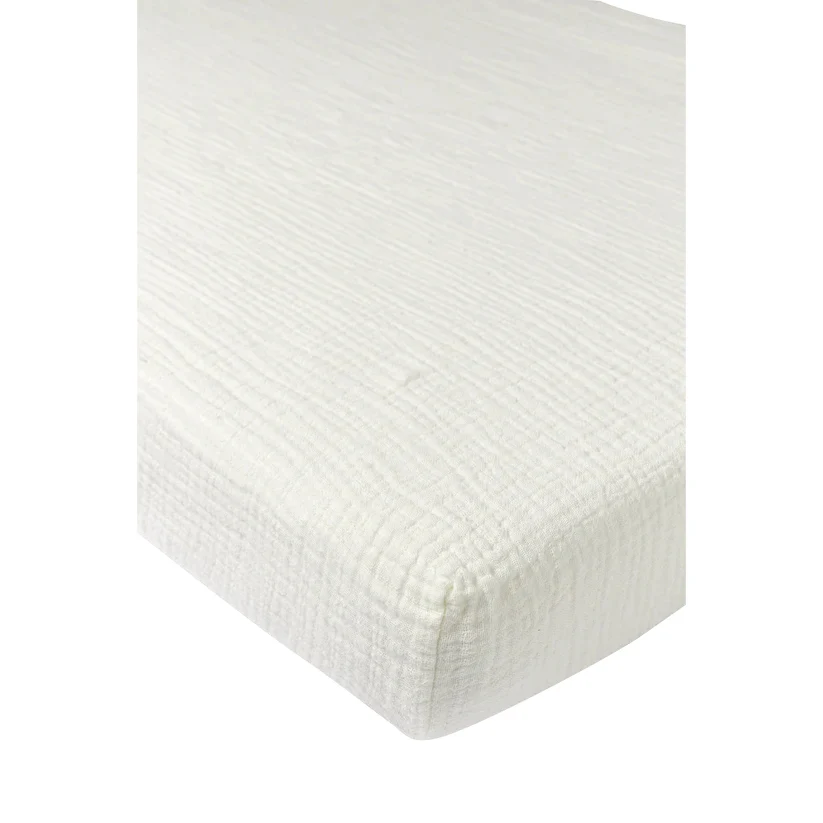 B-Boo - Hoeslaken Pre-Washed Hydrofiel 70x140cm | Offwhite