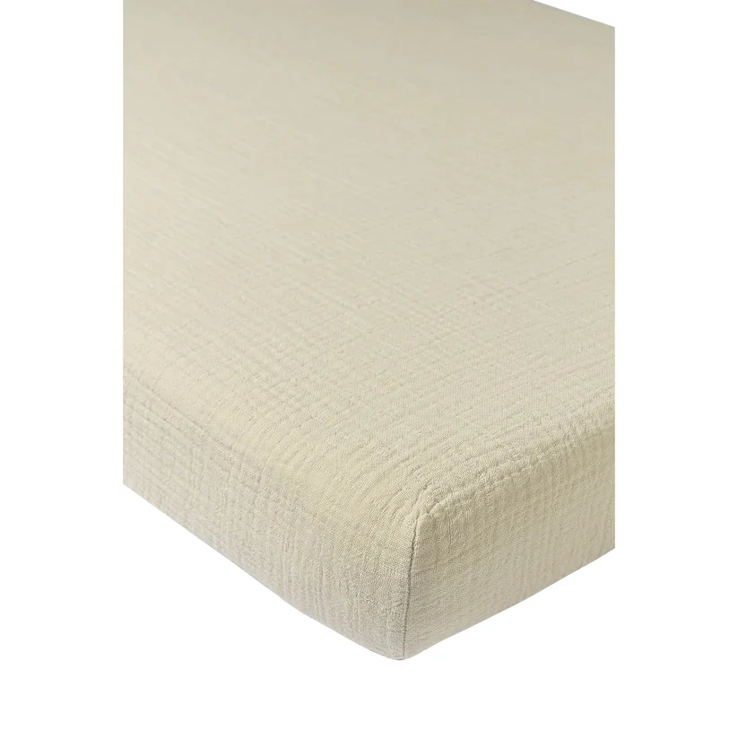 B-Boo - Hoeslaken Pre-Washed Hydrofiel 70x140cm | Soft Sand