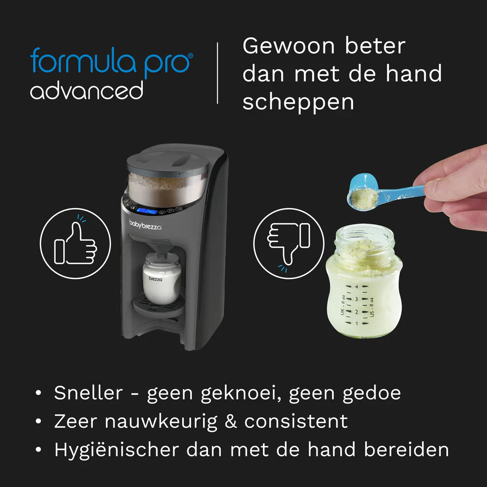 Baby Brezza - Flesvoeding Apparaat Formula Pro Advanced | All Black - Image 7