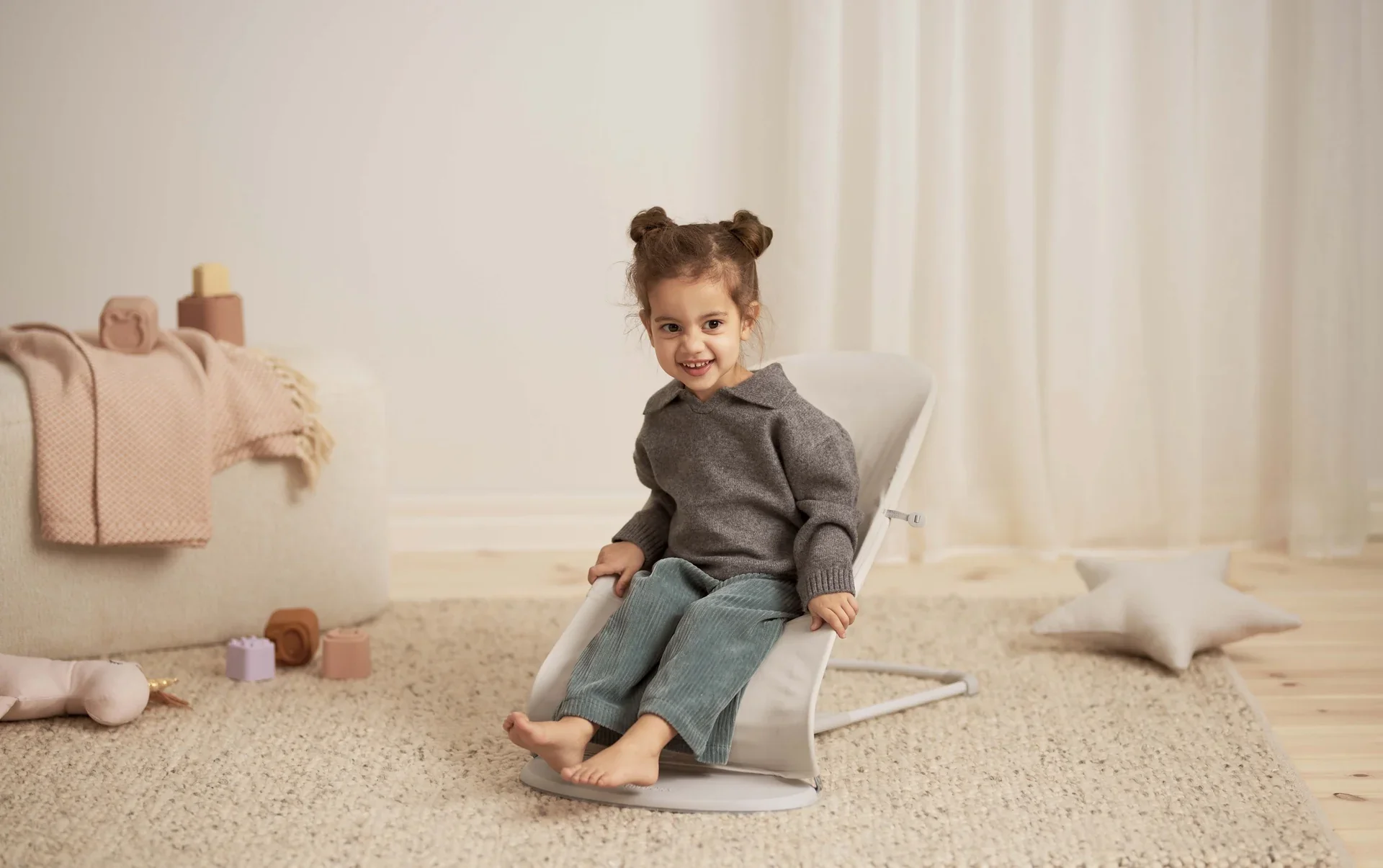 Babybjorn - Relax Balance Soft Woven Jersey Tri Fabric Lichtbeige - Image 4