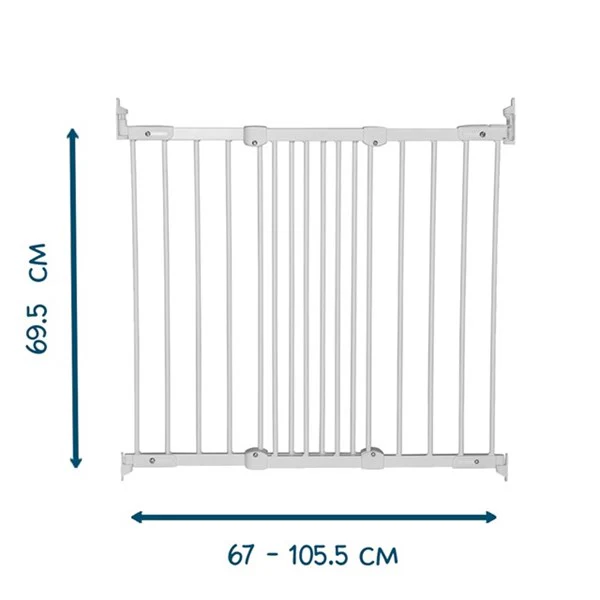 BabyDan - Deurhekje Ebba 67 - 105.5 cm | Wit - Image 3
