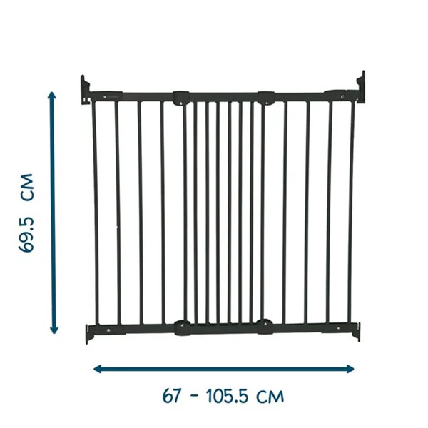 BabyDan - Deurhekje Ebba 67 - 105.5 cm | Zwart - Image 3