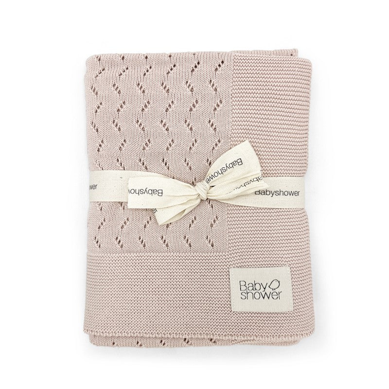 Babyshower - Deken Tricot 75 x 75 cm | Nude