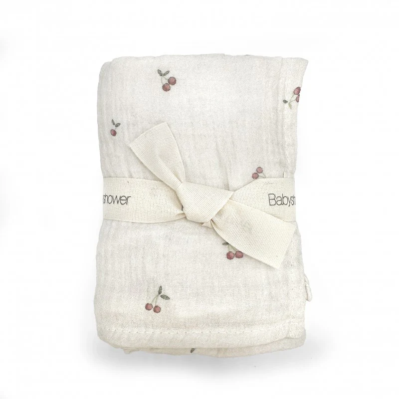 Babyshower - Tetradoek Set (3pack) | Cherries - Image 2