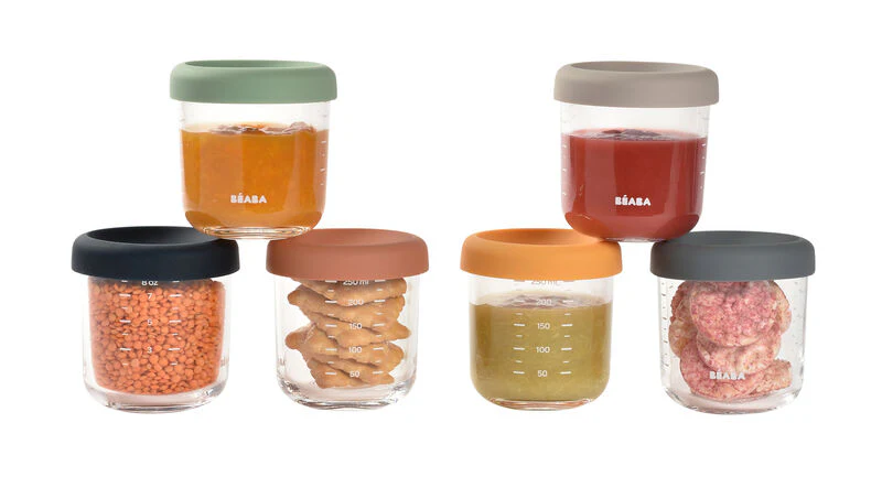 Béaba - Glazen Bewaarpotjes 250ml | Sunrise Mix (6-pack) - Image 2