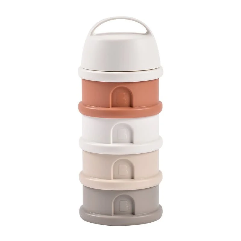 Béaba - Stapelbare Doseerdozen | Cotton White / Terracotta