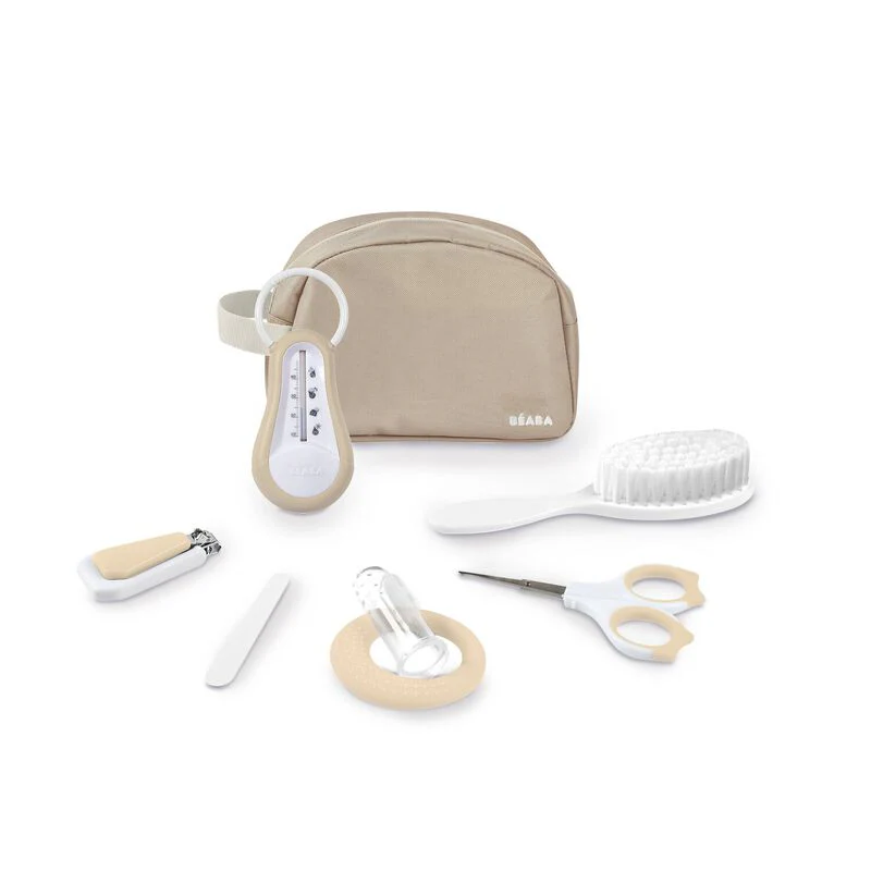Beaba - Verzorgingsset 7 Accessoires Met Toilettas | Clay