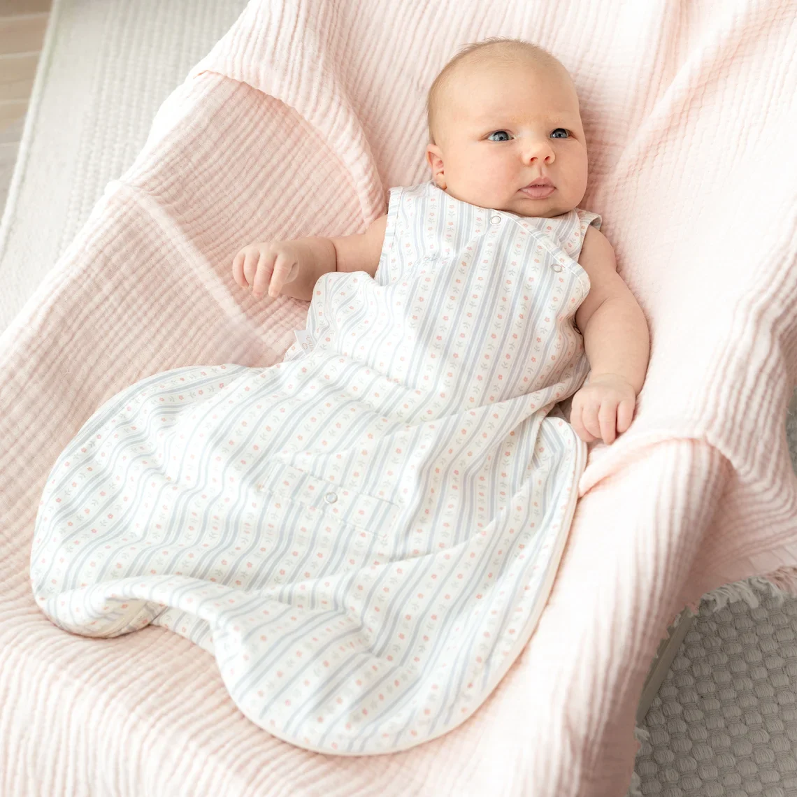 Bemini - Deken Double Swaddle 80x100cm | Blush - Image 2
