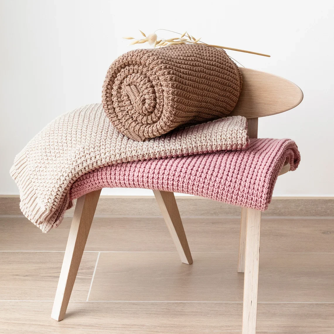 Bemini - Deken Knitted 80x100cm | Muffin - Image 3