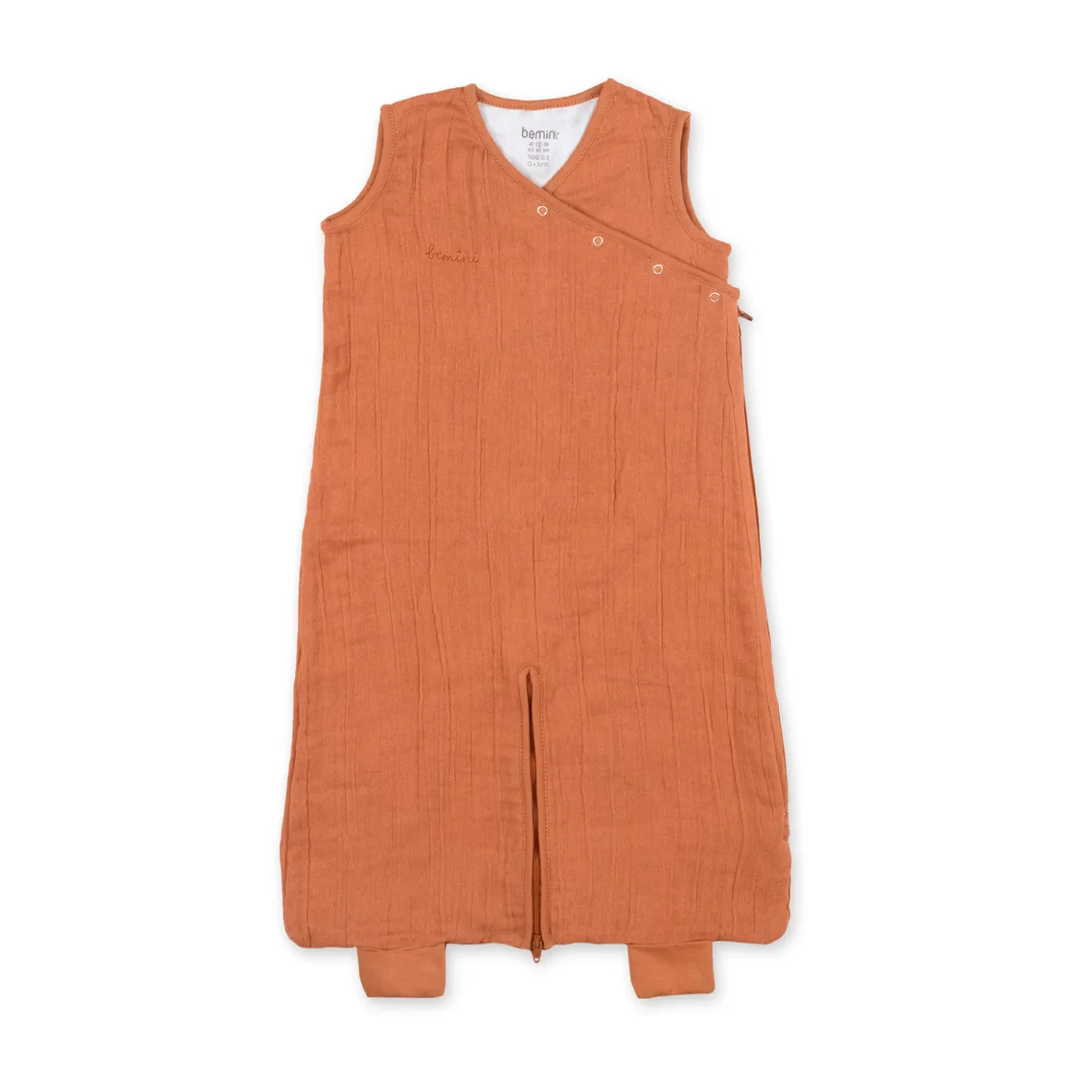 Bemini - Magic Bag Slaapzak 4-12m Swaddle Bamboe 0.5 | Pumpkin