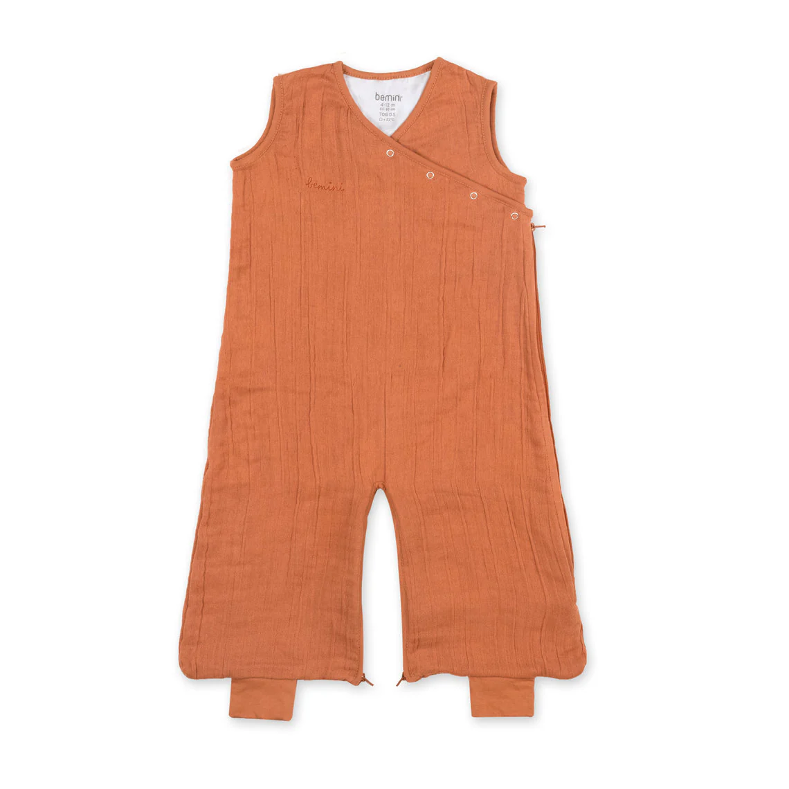 Bemini - Magic Bag Slaapzak 4-12m Swaddle Bamboe 0.5 | Pumpkin - Image 6