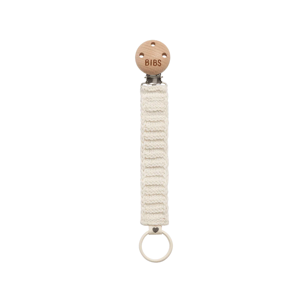 Bibs - Fopspeenketting Knitted | Ivory