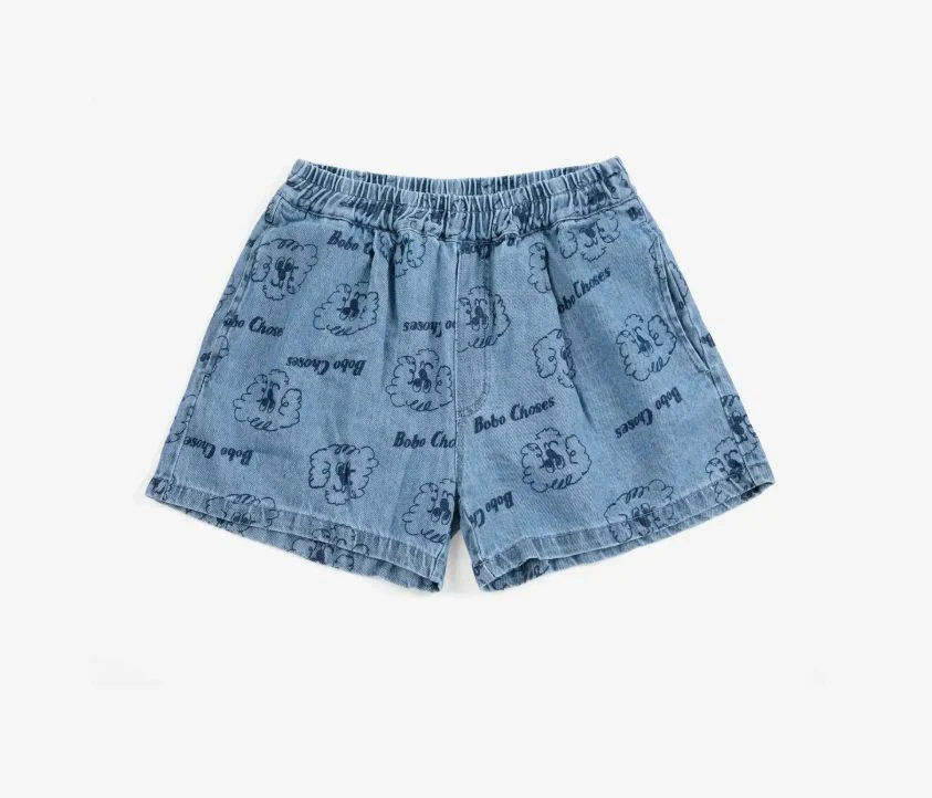 Bobo Choses - Short Pickles The Dog All Over Denim