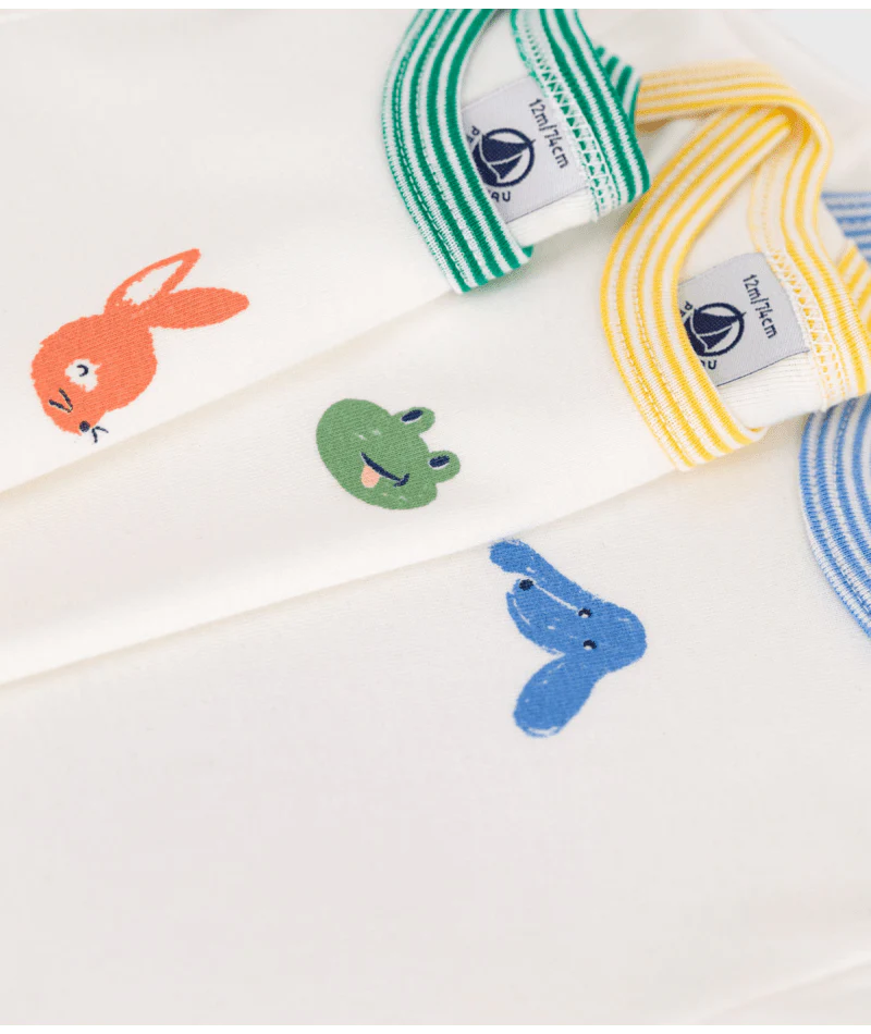 Body Korte Mouwen Animals Blue / Green / Yellow Variante 1 (3pack) - Image 3