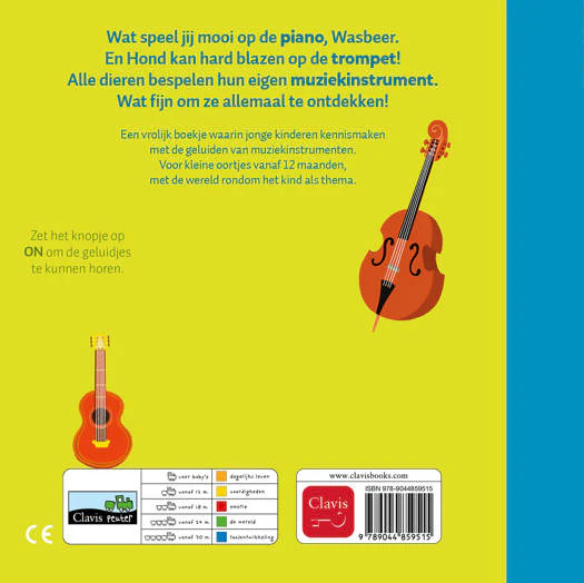Clavis – Geluidenboek Muziekinstrumenten Van Dichtbij | Babyboek - Image 2