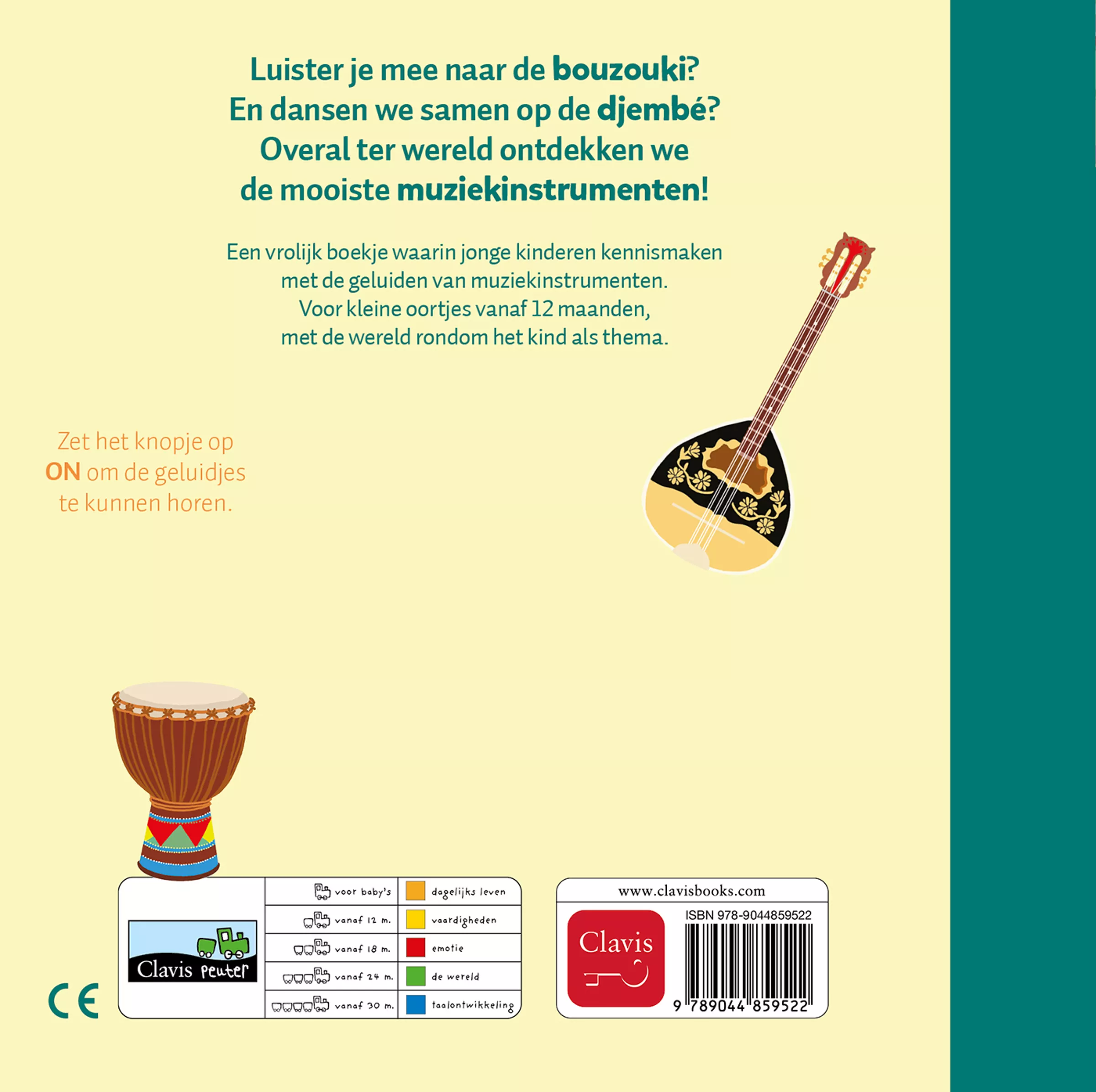 Clavis – Geluidenboek Muziekinstrumenten Van Overal | Babyboek - Image 2