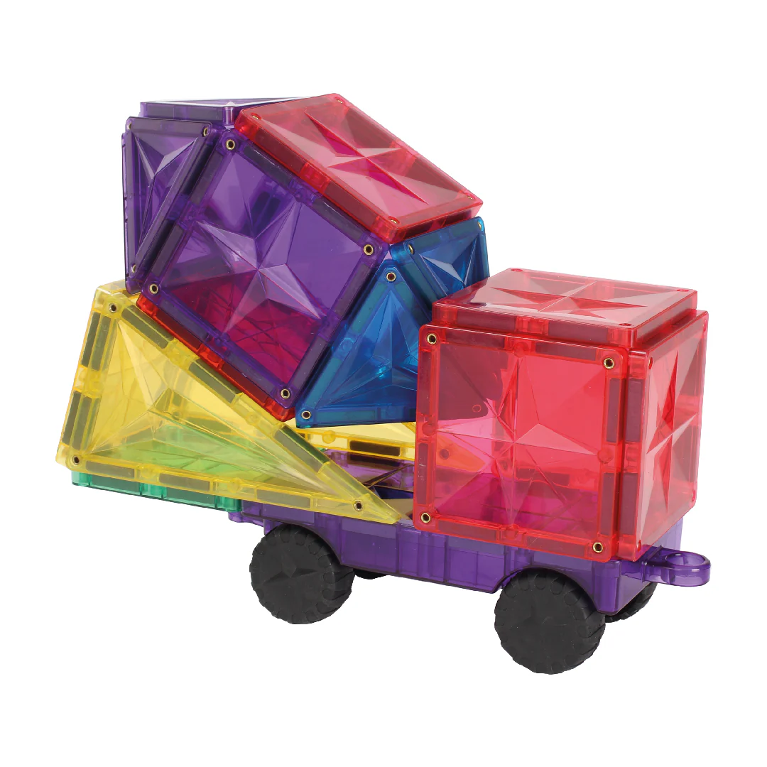 Cleverclixx - Magnetische Tegels Wheels Intense | 25-delige Bouwset voor Voertuigen - Image 4