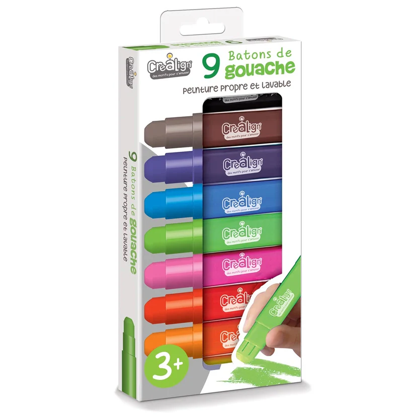 Crea Lign - Potloden Gouachestokjes (9-pack)