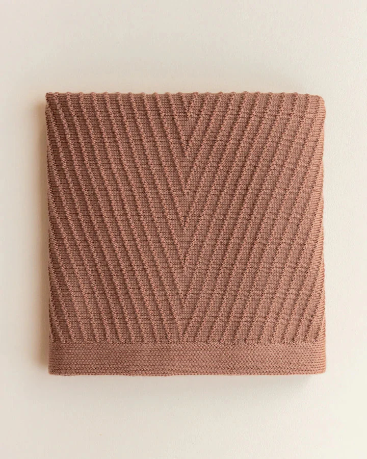 Deken 70 x 95 cm Akira Terracotta