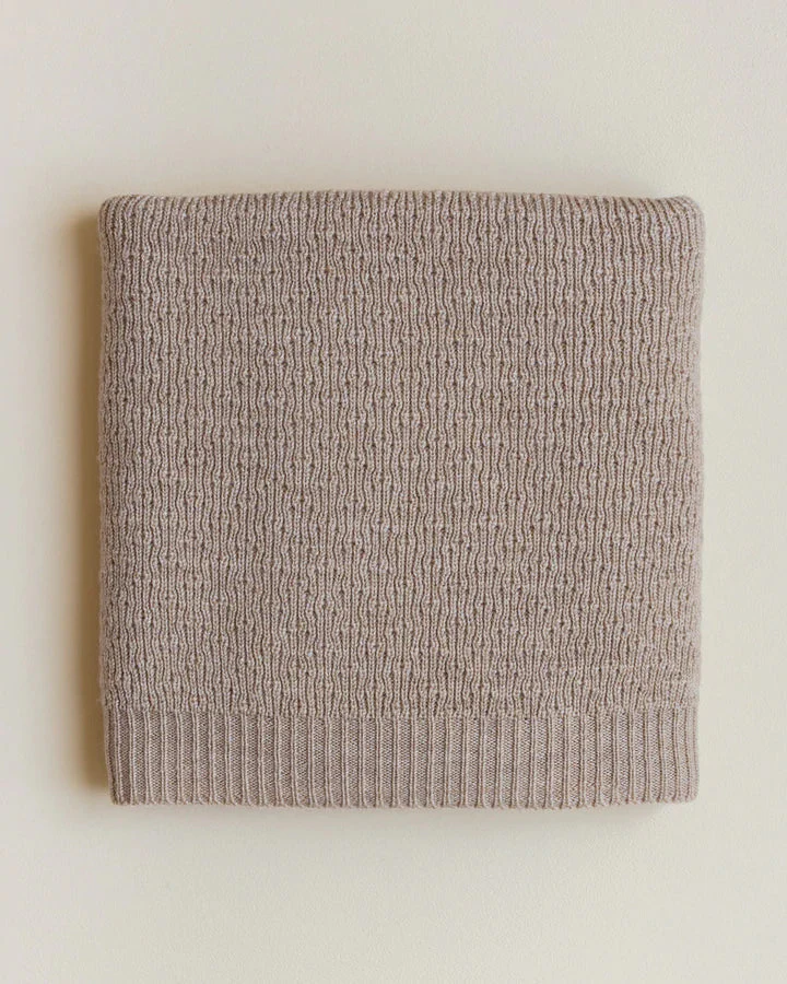 Hvid - Deken 70 x 100 cm Dora | Sand