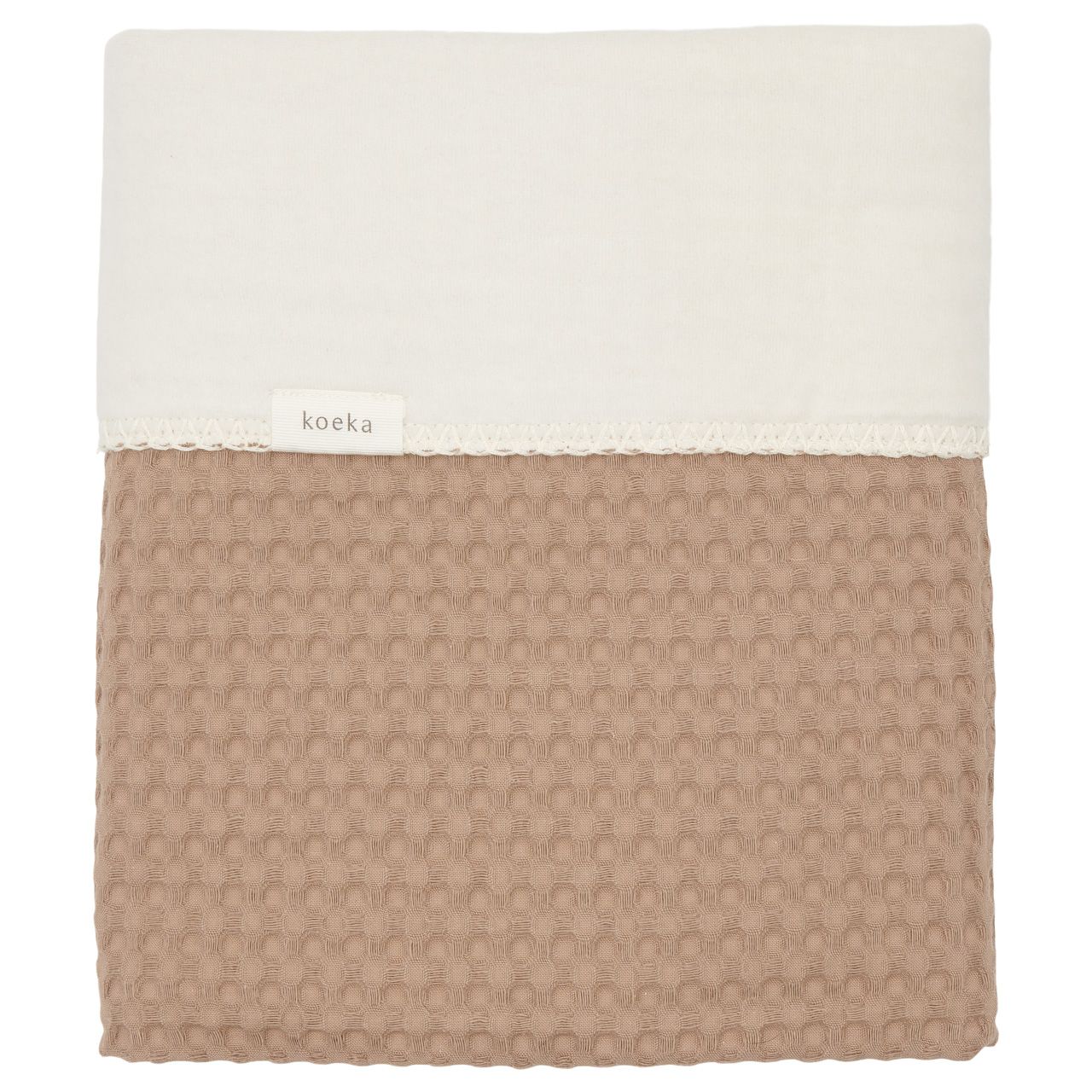 Deken Wieg 75 x 100 cm Amsterdam Wafel Cotton Fleece Caffe