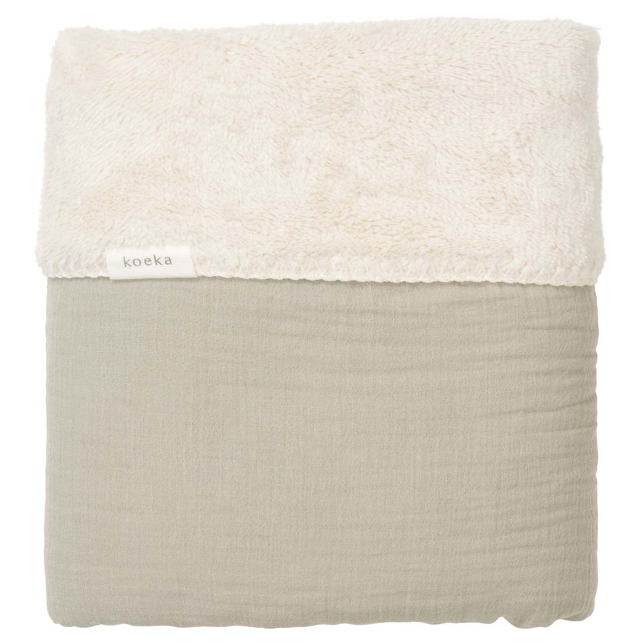Deken Wieg 75 x 100 cm Teddy Faro Sage