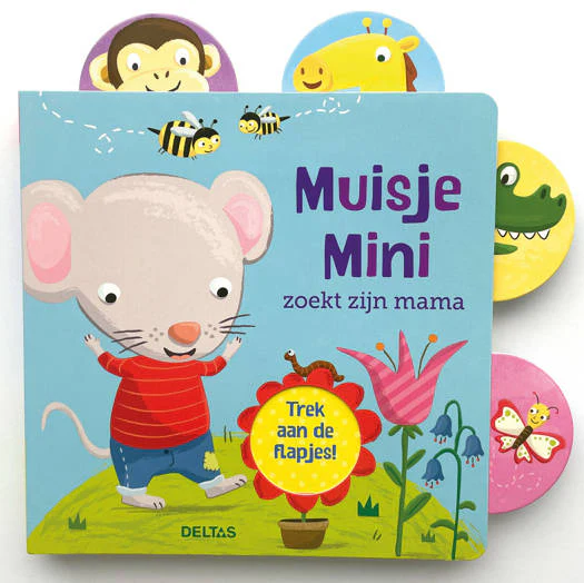 Deltas - Boek Muisje Mini Zoekt Zijn Mama | Interactief Kartonboekje
