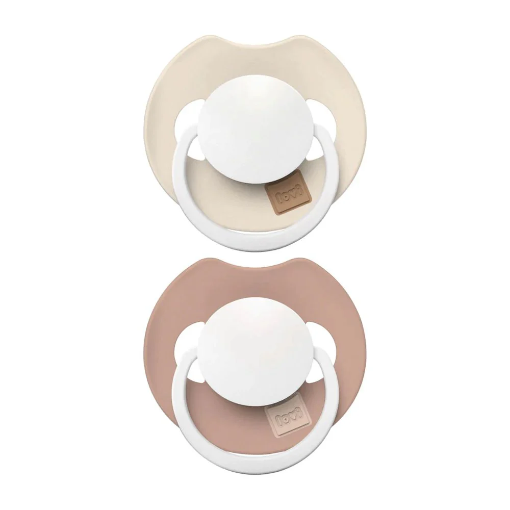 Difrax - Set Fopspenen Dynamic 0-6m Prime Glow | Ivory/Blush