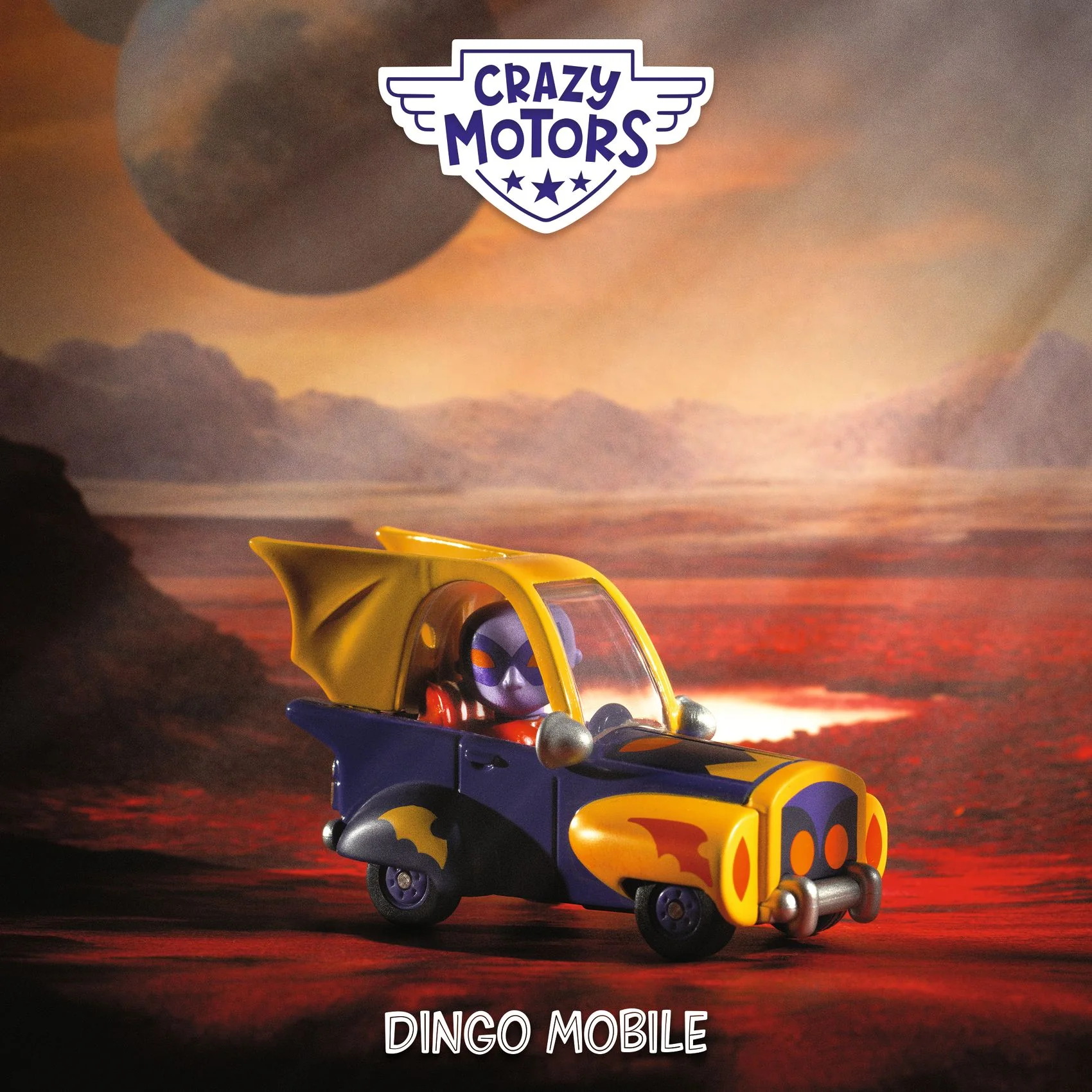 Djeco - Speelgoedauto Crazy Motors Dingo Mobile | Vleugelracer - Image 3