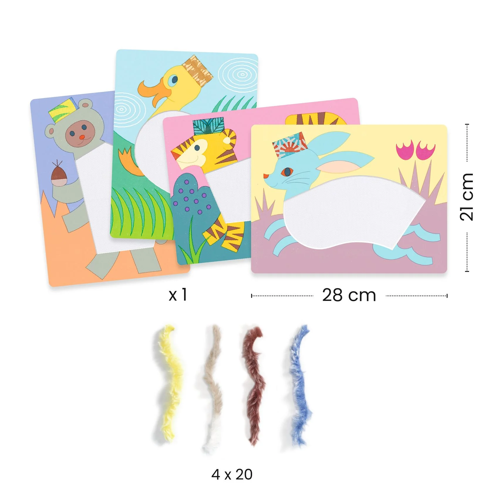 Djeco - Knutselset Scratch Wol & Velcro | Met Een Hoed - Image 5