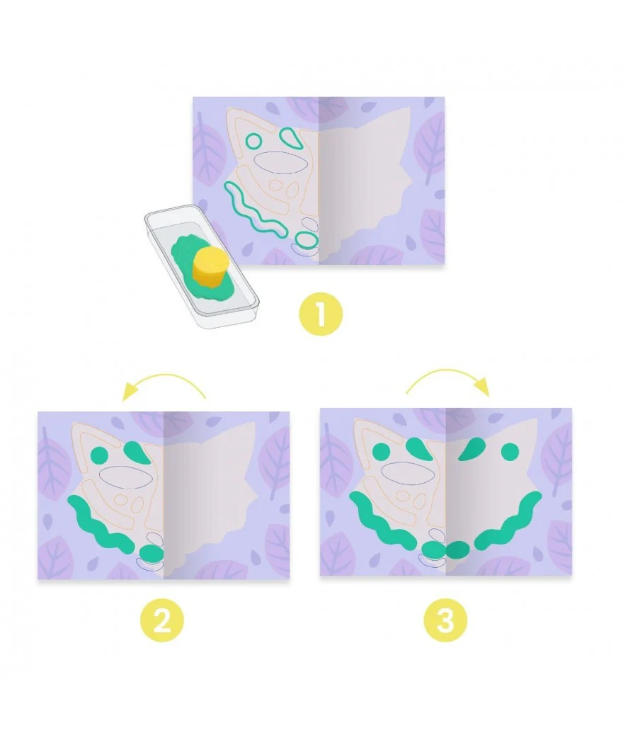 Djeco - Knutselset Symmetrisch Schilderen | Kleuren en Vouwen - Image 2