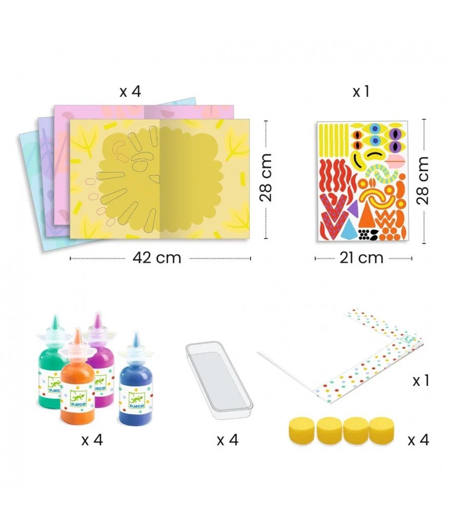 Djeco - Knutselset Symmetrisch Schilderen | Kleuren en Vouwen - Image 3