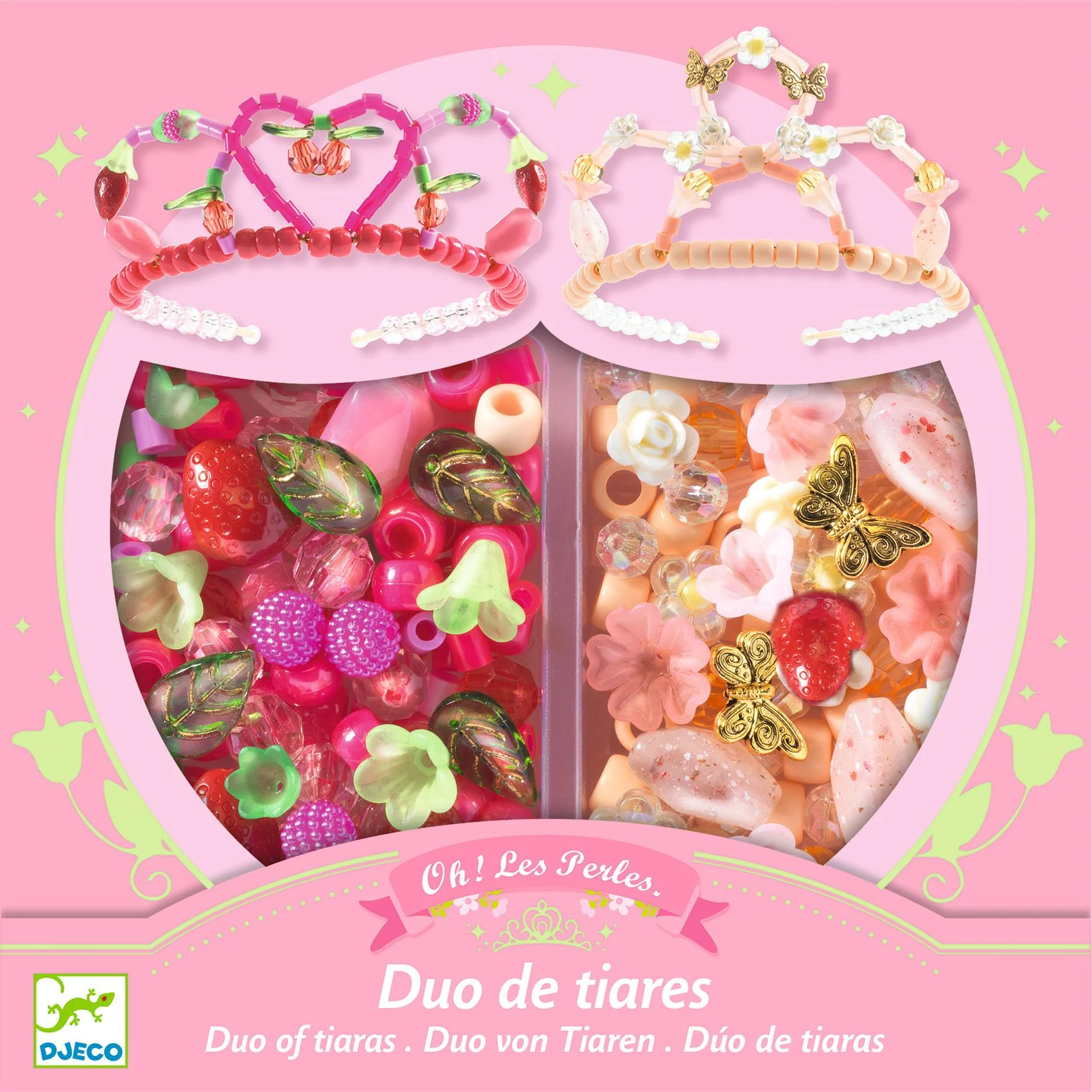 Djeco - Knutselset Tiara's Fantasieparels | Roze