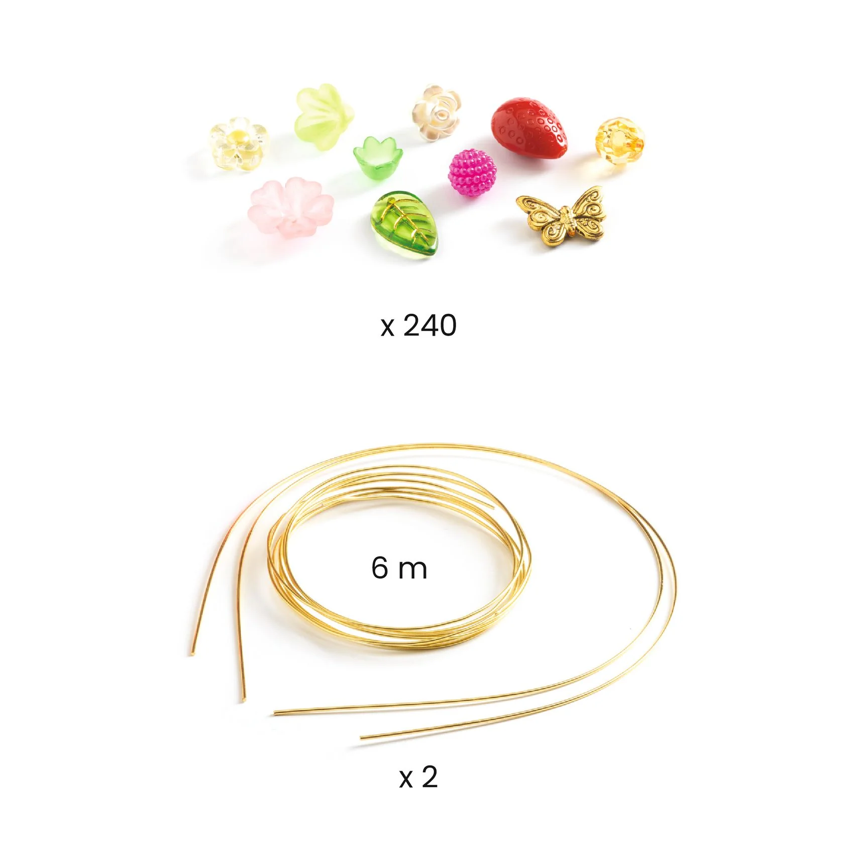 Djeco - Knutselset Tiara's Fantasieparels | Roze - Image 3