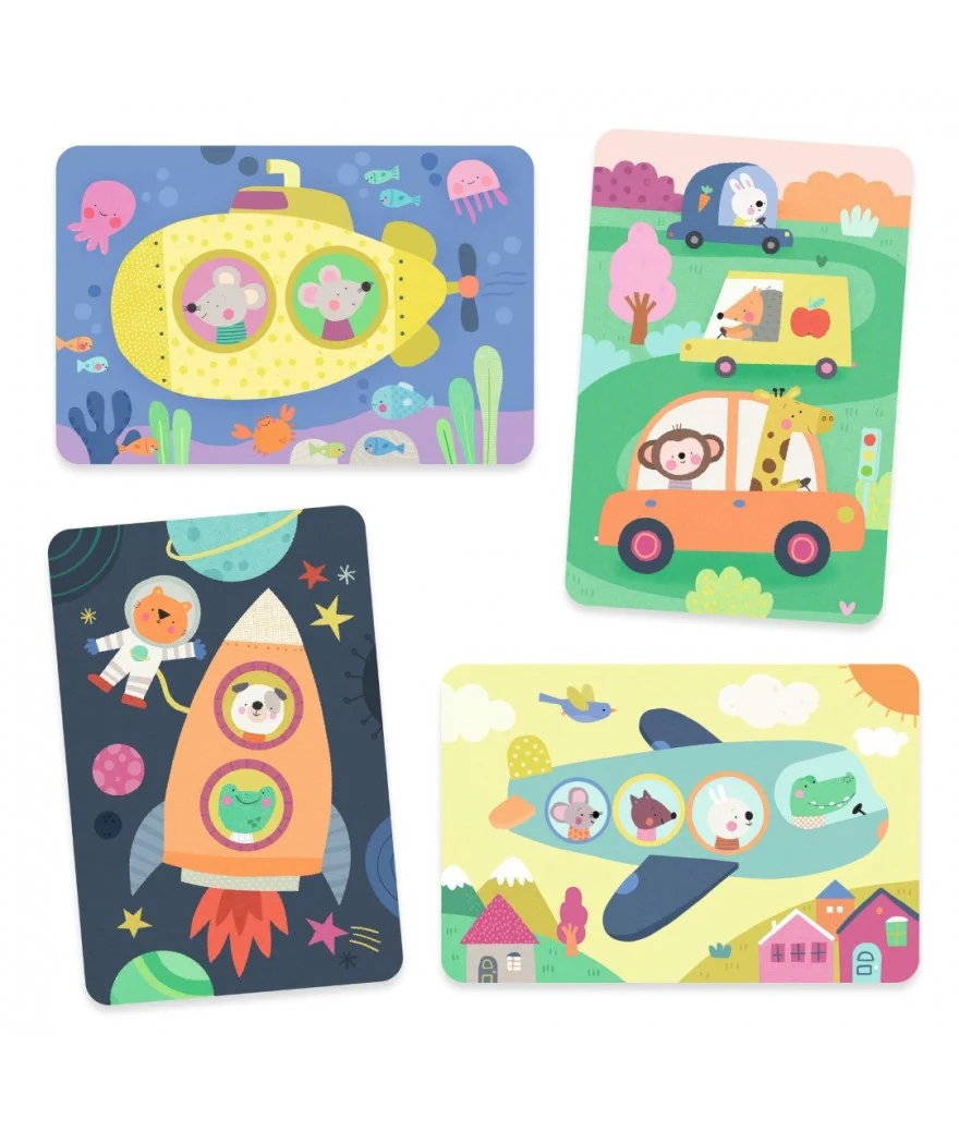 Djeco - Knutselset Magisch Kleuren Onderweg | Herbruikbaar Waterkleurboek - Image 2