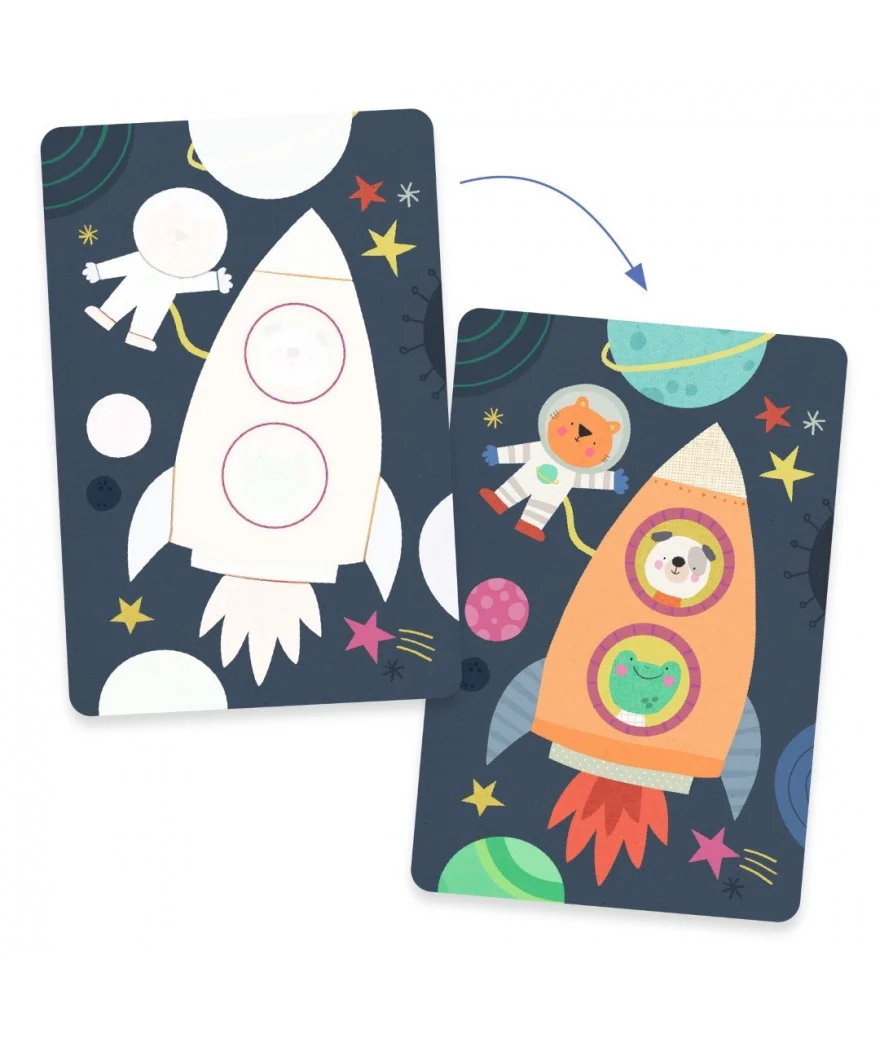 Djeco - Knutselset Magisch Kleuren Onderweg | Herbruikbaar Waterkleurboek - Image 3