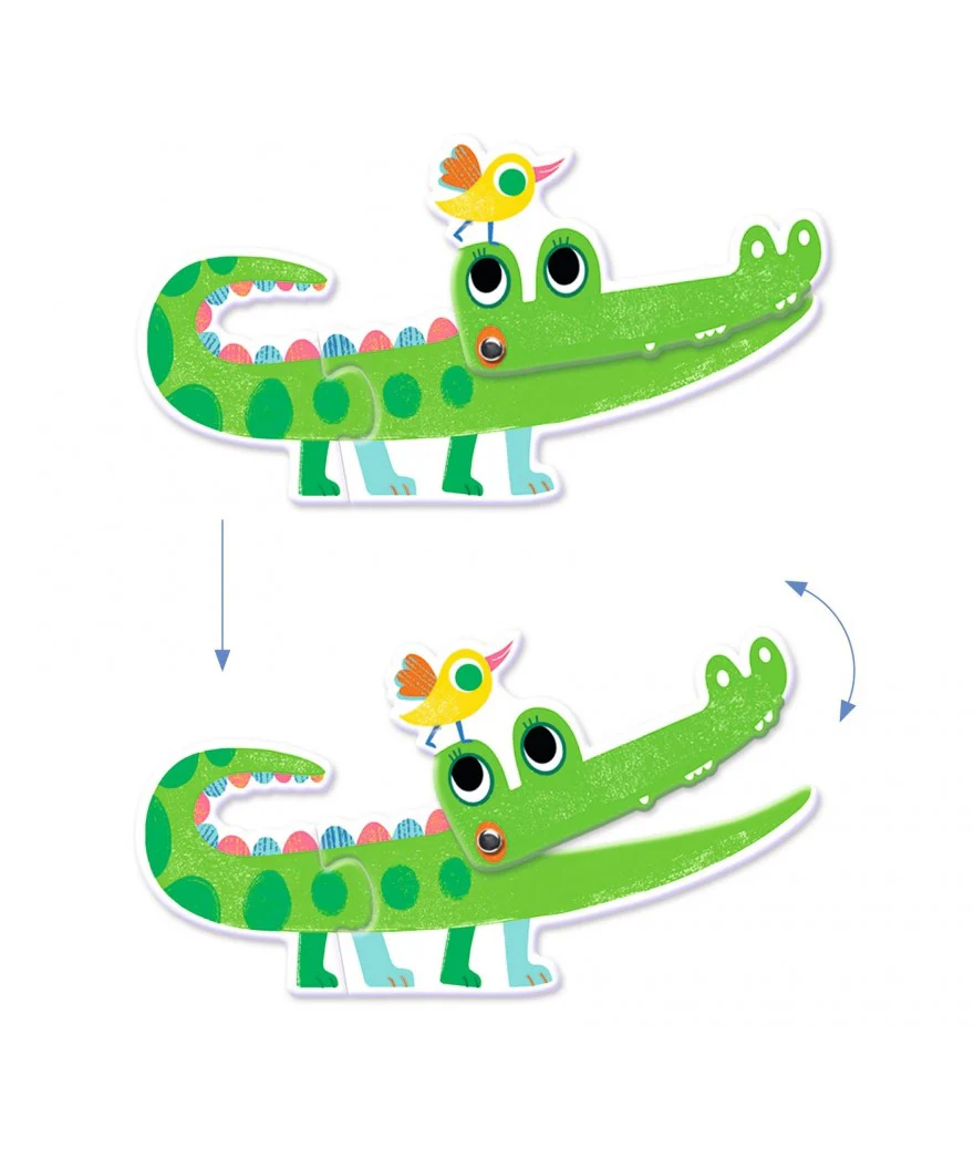 Djeco - Puzzel Duo Wilde Dieren | 6x2 stuks - Image 4