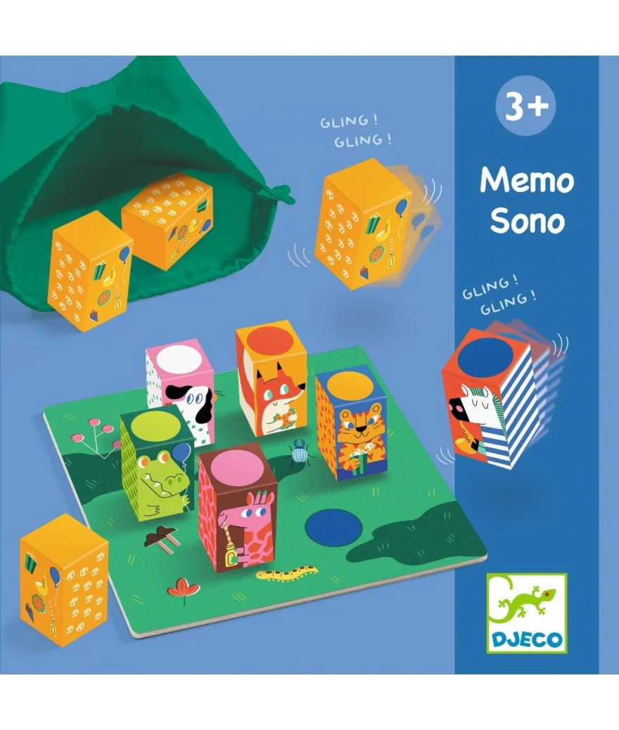 Djeco - Spel Memo Sono | Auditief Geheugenspel met Dieren