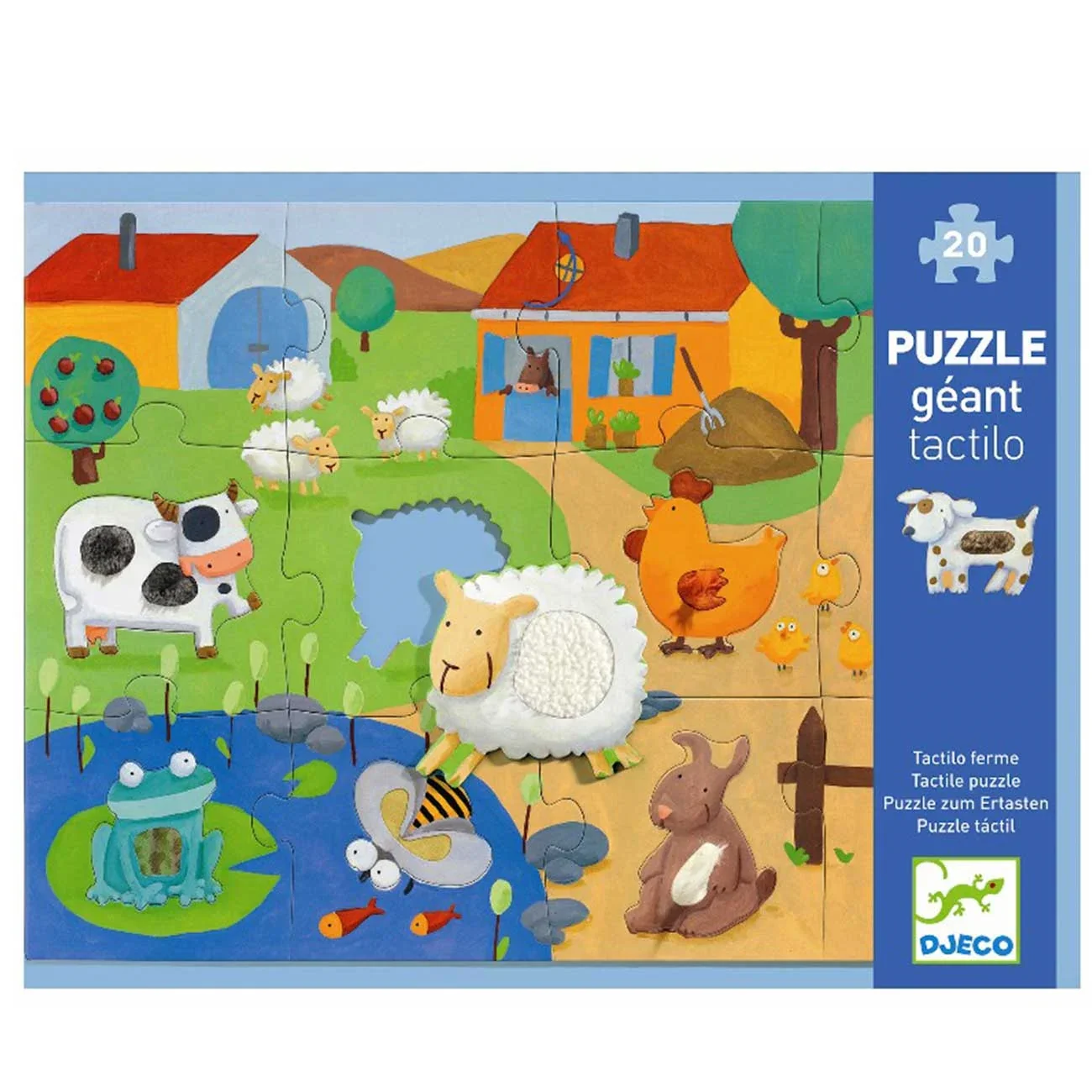 Djeco - Voelpuzzel Boerderij | 20 stuks