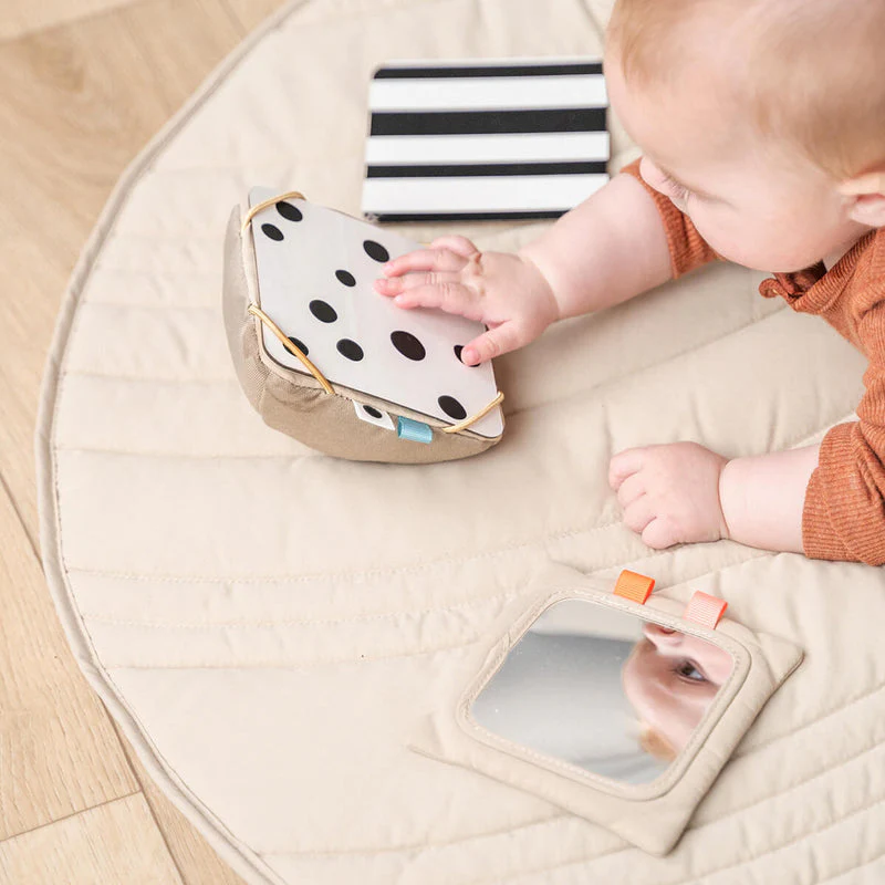 Done By Deer - Kaart Houder Baby Contrast Deer Friends | Sand - Image 3
