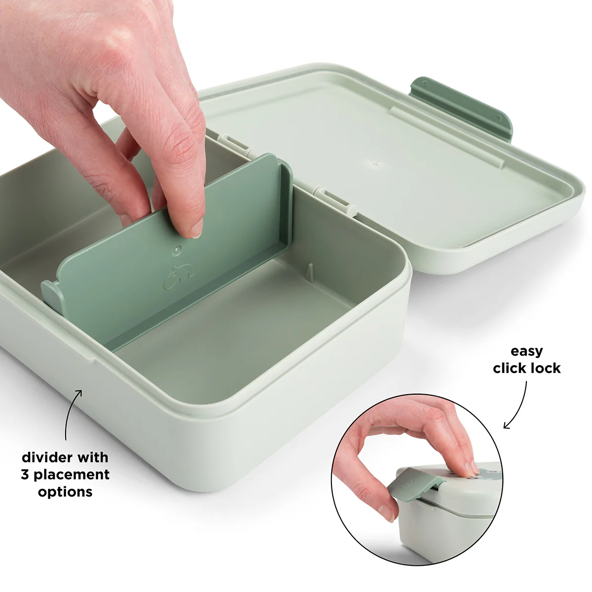 Done by Deer – Lunchbox Met Verdeler | Playground Green - Image 3