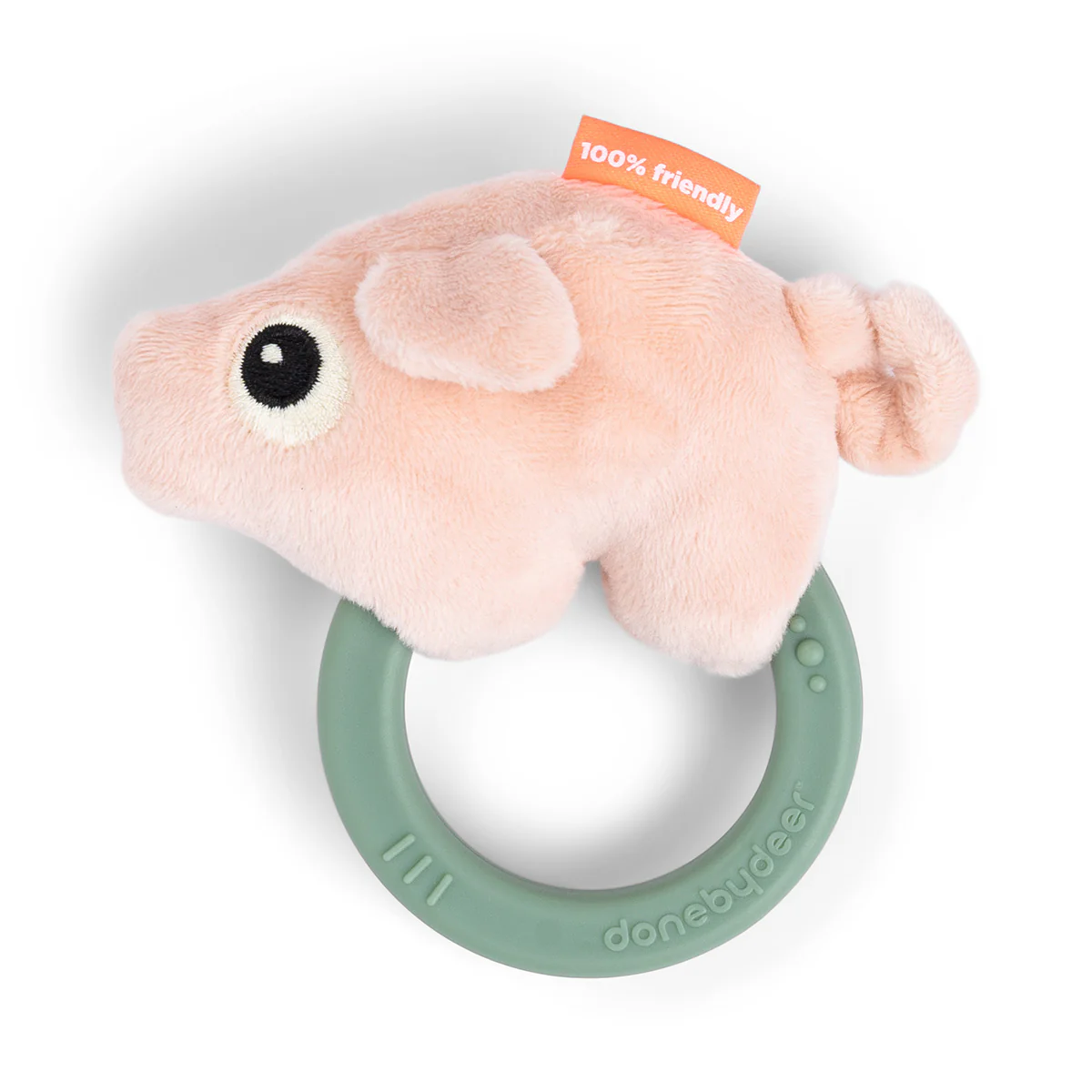 Done By Deer - Rammelaar met Bijtring Pigee Sensory Colour Mix