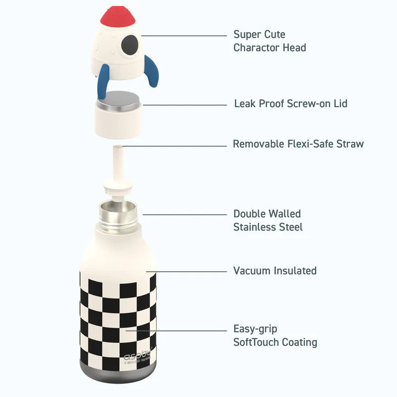 Asobu – Drinkfles Bestie Rocketship | 475ml - Image 3