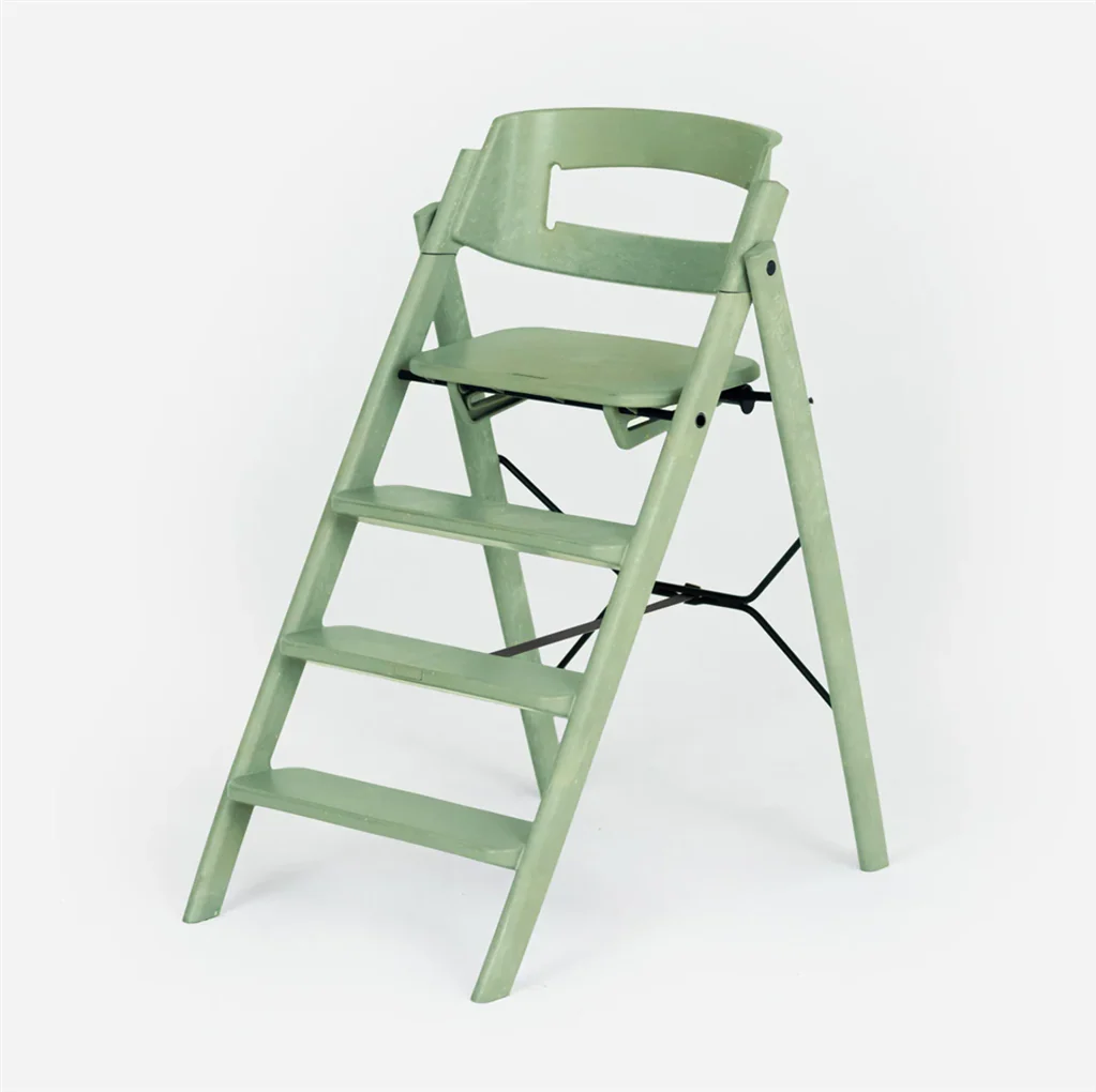 Eetstoel Klapp Recycled Plastic Mineral Green